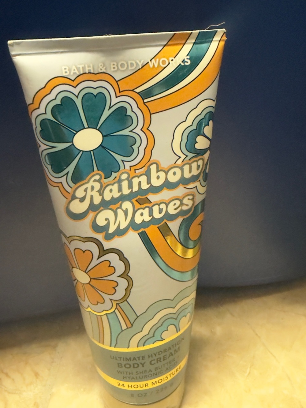 Bath & Body Works Rainbow Waves Body Cream - Teal & Gold